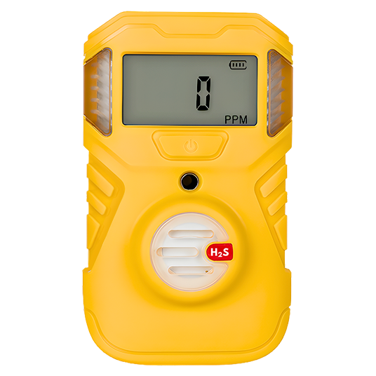 Detector portátil de gas H₂S para medición de sulfuro de hidrógeno ideal para trabajos industriales y espacios confinados